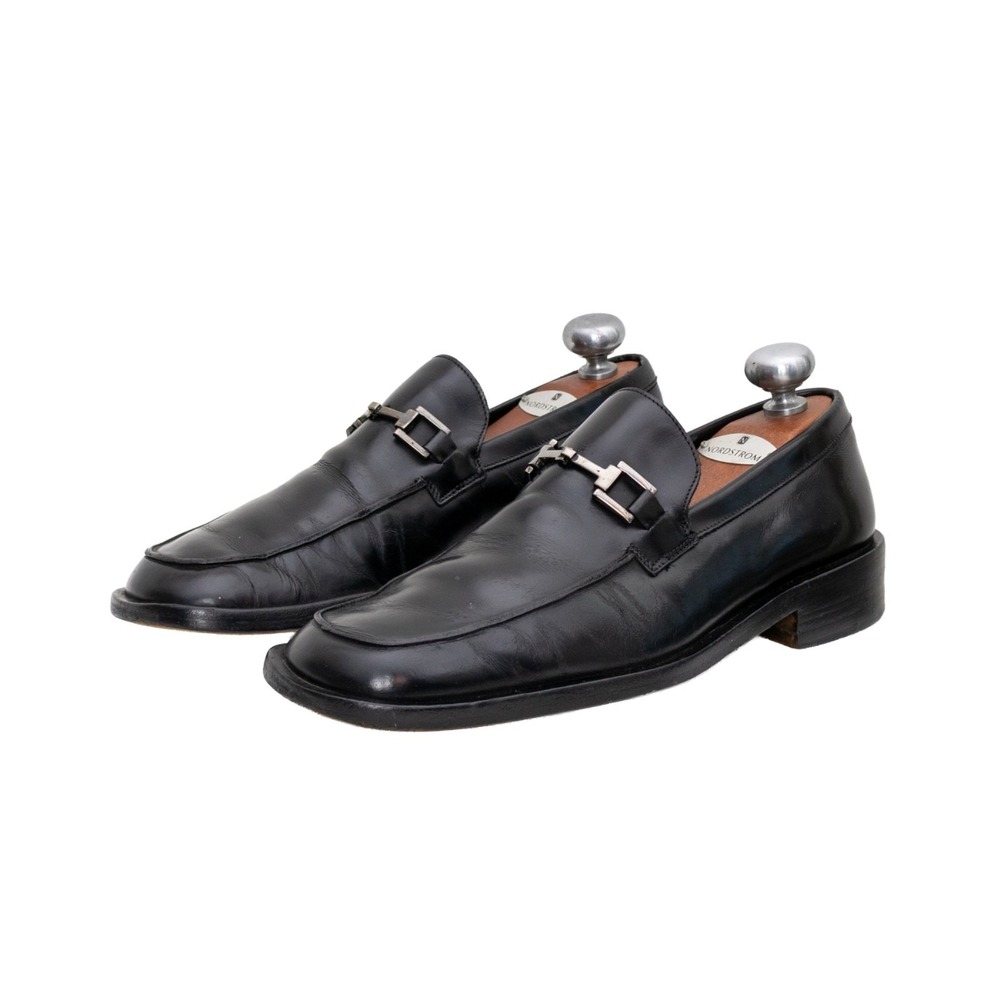 Vintage Gucci Horsebit Loafers Mens US 9 UK 8 EU 42 Black Leather Bit Loafers 8D